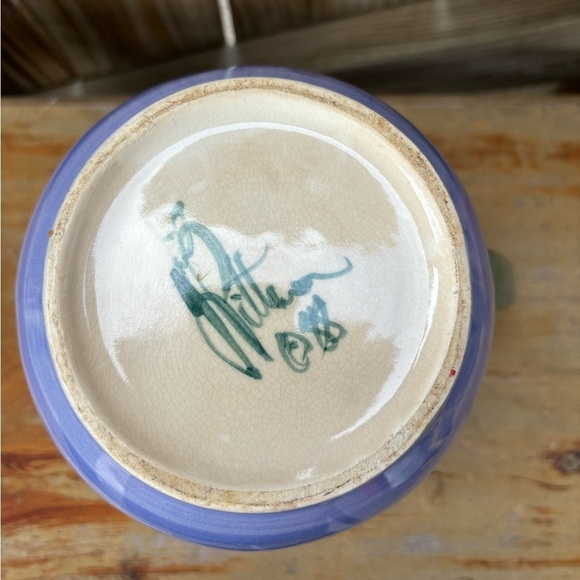 Vintage Gail Pittman Street Party Retired Pattern Pitcher Signed 88 Hard to Find - Picture 9 of 9